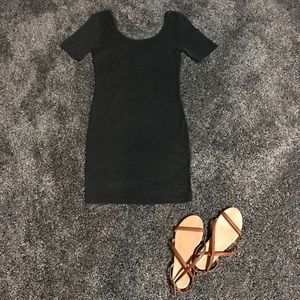 Cute Grey Tight Mini Dress